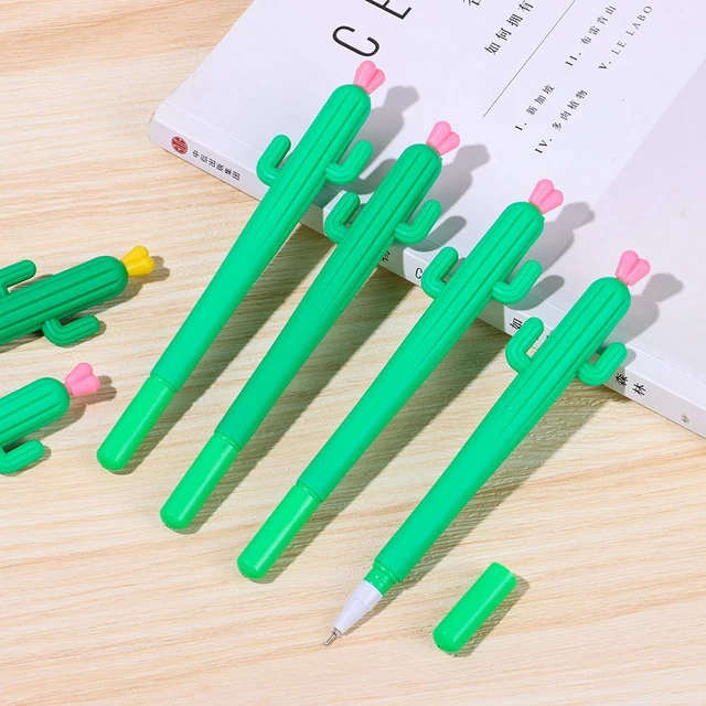 Student Cute Office Stationery Cactus Gel Pen Signature Pen Water-based Pen