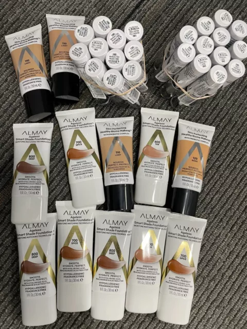 NEW LOT of 20 Almay Smart Shade Anti-Aging Skintone Makeup Foundation Concealer