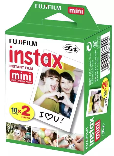 FUJIFILM Instax Mini Instant Film Sofortbild 20er Pack Neu & OVP