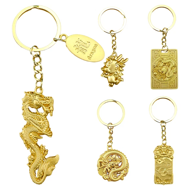YEAR OF THE Dragon 2024 Keychain 2024 Chinese New Year Zodiac Gift