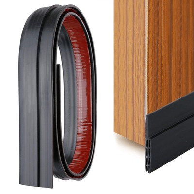Paraspifferi Sottoporta per Porte Blindate Interne ed Esterne Previene Spifferi e Infiltrazioni di Polvere Acqua Luce Insetti e Rumori universale in Microfibra con Doppia Guarnizione 