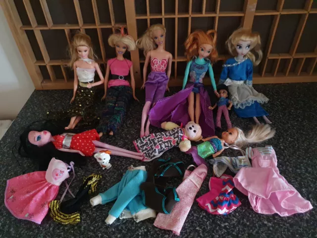 Barbie Dolls and Clothes Bulk Lot