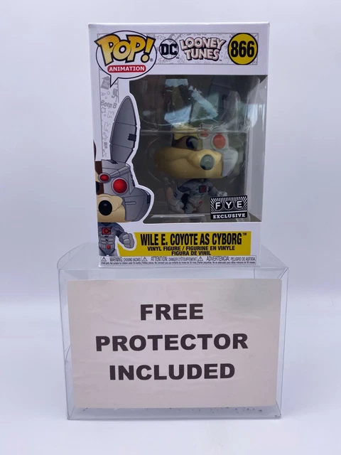 Funko Pop Wile E. Coyote as Cyborg #866 DC Comics Looney Tunes Vinyl Figure FYE