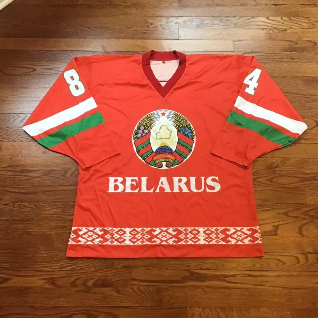 Belarus Team Hockey Jersey #84 Mens Size 54 2XL