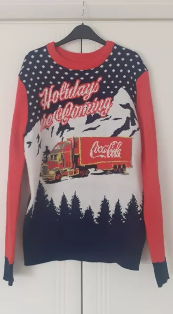 H&M Coca Cola truck Christmas Jumper Size S Small