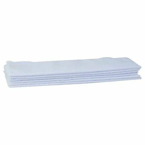 NEW IN PACKAGE Winco BTM-16W, 16x16 Inch White Microfiber Bar Towel 6 Piece Pack