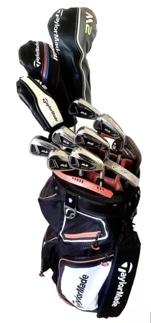 TAYLORMADE M2 Full Set 12 Clubs And New TAYLORMADE Golf Bag