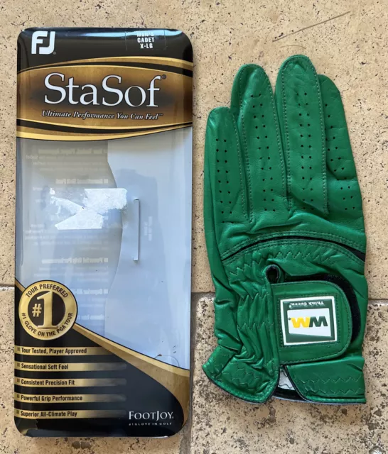 FootJoy Signed StaSof Golf Glove Waste Management Tour Think Green Cadet XL
