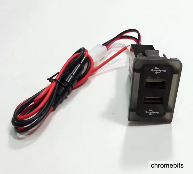 12V Tableau de Bord Double USB Port Chargeur Prise Courant pour VW Golf IV 4 Mk4