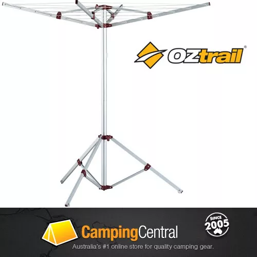 Oztrail Portable Camping Clothesline Clothes Line Hanger Clothing Dryer Hanging