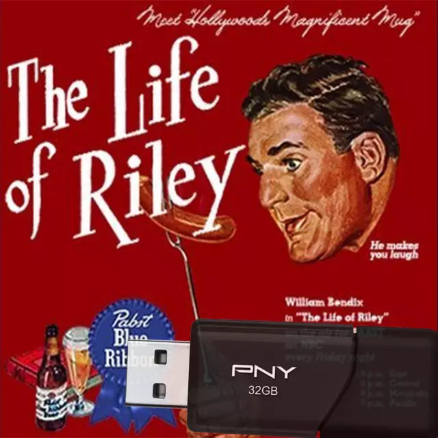 The Life of Riley (132 Episodes) Old Time Radio on 32GB USB