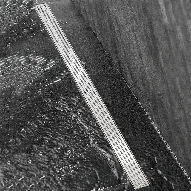 72 INCH BATHROOM Linear Shower Floor Drain with Removable Grate & Hair