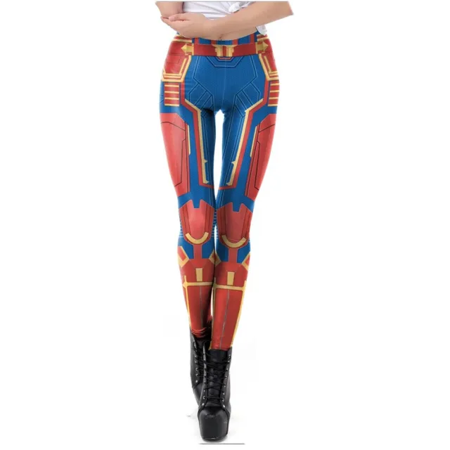 Women's Leggings Captain Marvel 3D printed Girl slim Leggings yoga sport Pants