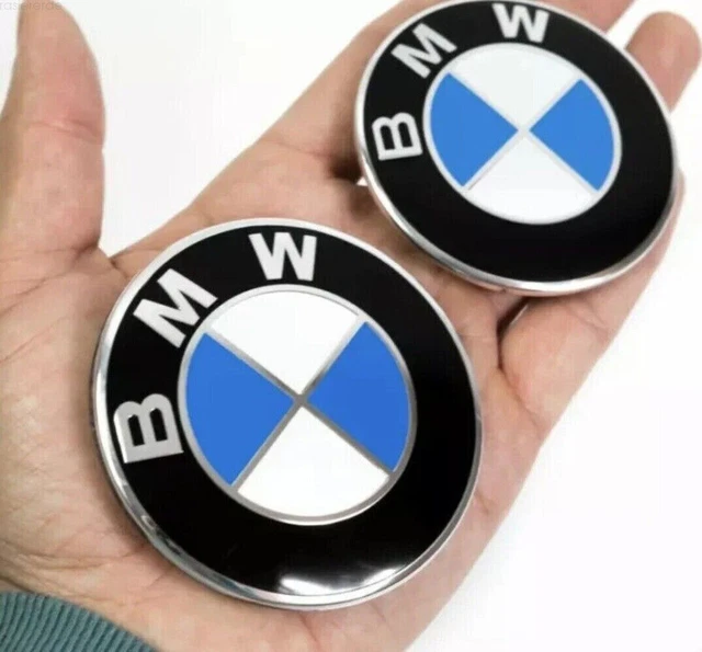 2 Pezzi 82 Mm + 74 Mm Emblema Automatico Per Cofano Anteriore Portellone Posteriore Baule Posteriore Bmw~p134805062 - Foto 4