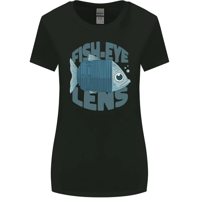 Photography Funny Fisheye Lens Photographer Womens Wider Cut T-Shirt
