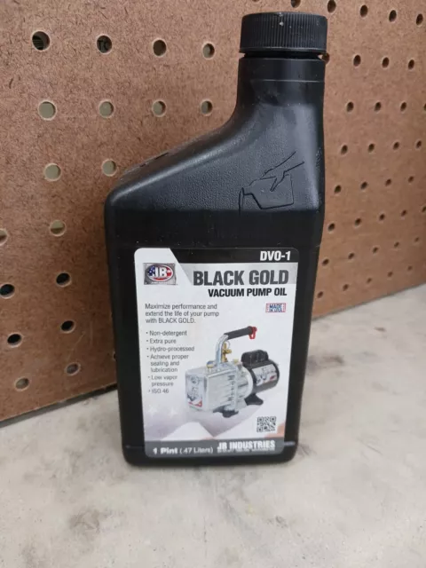 Black Gold Deep Vacuum Pump Oil 1 PINT