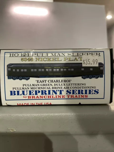 HO BranchLine Blueprint Series Kit NKP 12-1 Pullman Sleeper "East Charleroi"