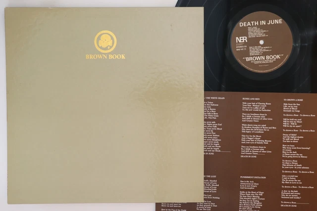 英LP Death In June Brown Book BADVC11 NEW EUROPEAN RECORDINGS /00260 LP DEATH IN June Brown Book Badvc11European Recordings