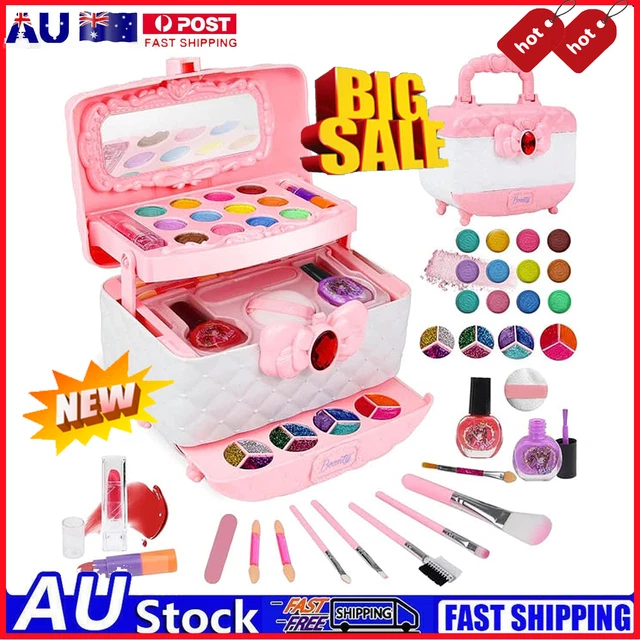 Kids Washable Makeup Girl Toys - Kids Makeup Kit for Girl, Real Make Up Set 2023