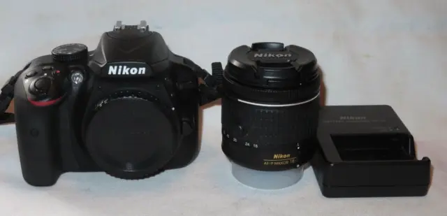 Nikon D D3400 24.2mp Digital SLR Camera w/Af-p DX 18-55mm Lens Shutter Count 79