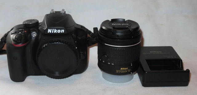 Nikon D D3400 24.2mp Digital SLR Camera w/Af-p DX 18-55mm Lens Shutter Count 79