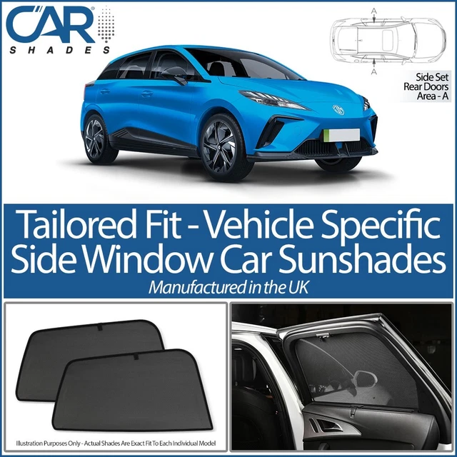 Mg4 Ev 5Dr 2022- Uv Car Shade Side Window Sun Blinds Tint Black Privacy Glass