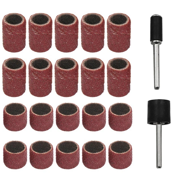 Power Tool Sanding Drum Kit Extension Rod 2 Size 22Pcs Set Accessories