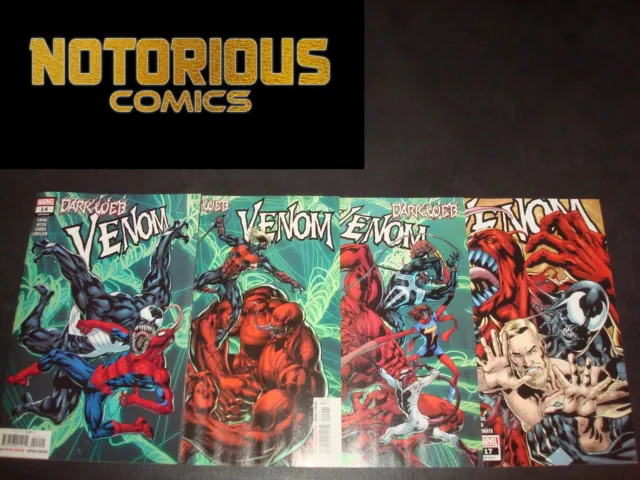 Venom 14 15 16 17 Complete Dark Web Comic Lot Run Set Marvel Collection
