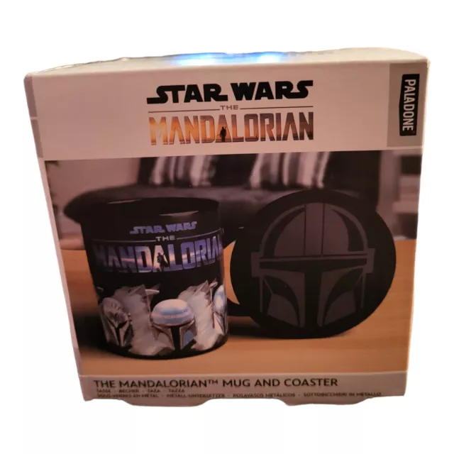 Star Wars Disney The Mandalorian Mug and Coaster Set New in Box