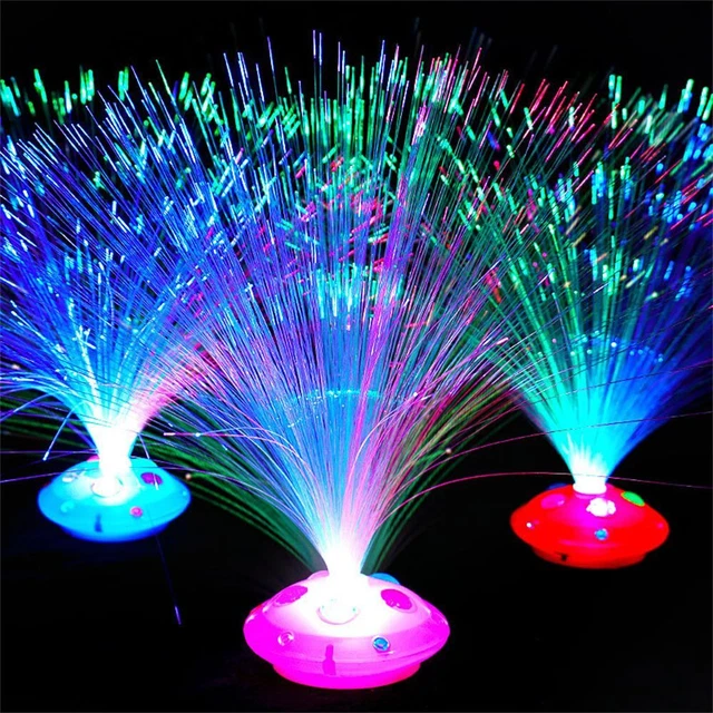 Lamps Holiday Multicolor Christmas Decoration LED Fiber Optic Light Night Lamp