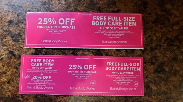 Bath And Body Works Coupons