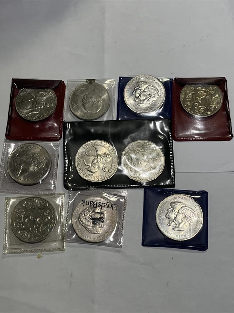 N033 Commemorative Crown Coins 10 Collection In Packs