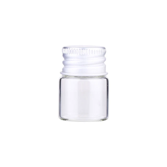 25 Pcs Mini Bouteilles En Verre Avec Couvercles Petite Claire À Dérive