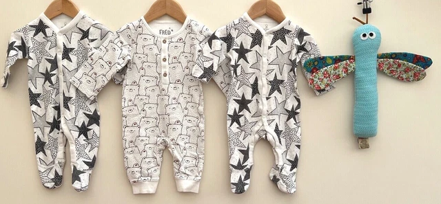 Pacchetto di abbigliamento bambini età 0-3 mesi cura della madre decorazione F&F