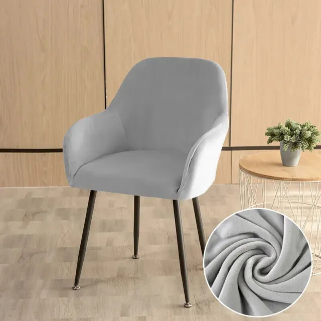 Cubierta de sillón de terciopelo elástica comedor oficina sillas fundas de asiento