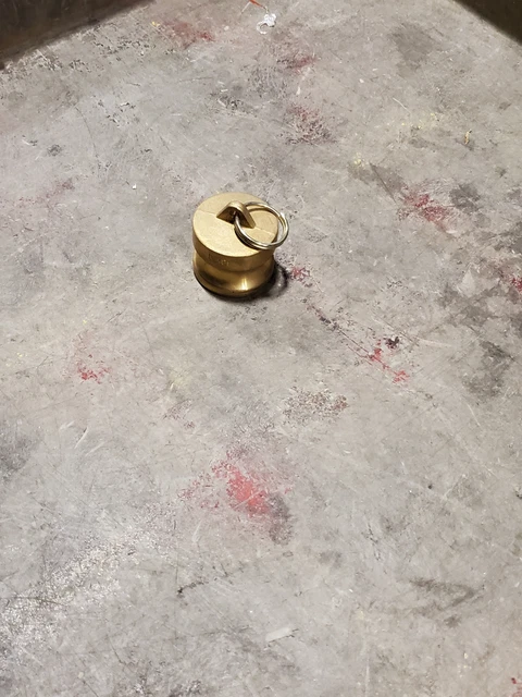 brass camlock DUST PLUG, 1-1/2"