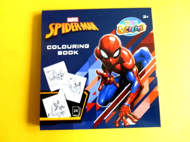 Malbuch für Kinder SPIDER-MAN ca. 24 Vorlagen ca:10x10cm
