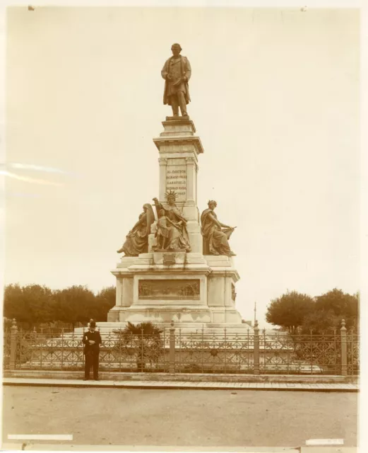 S.A. Espagne, Cordoba, monumento Sarsfield  Vintage albumen print Tirage album