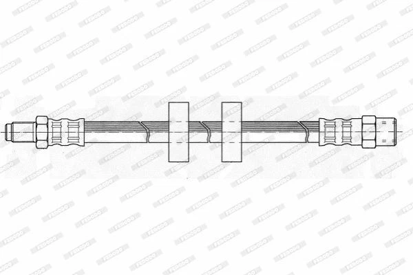 FERODO Tubo freno Tubo Freno FHY2076 per VW per GOLF II (19E, 1G1) 340mm 0,086kg