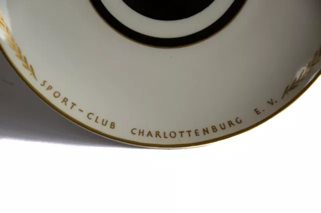 SCC Berlin Wall plate 1960 KPM Porcelain Sport club Charlottenburg 2