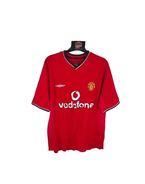 Short Vintage Manchester United – Umbro Noir – Années 90 – Taille 8 Ans