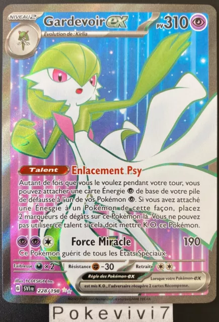 Carte Pokemon GARDEVOIR 228/198 EX FA Secrète EV1 Ecarlate et Violet SV1 FR NEUF