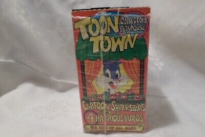4 VHS VIDEOS. Collector's Playhouse. Toontown Cartoon Superstars 4 ...