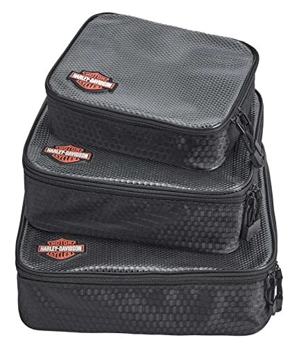 Cubi di imballaggio Harley-Davidson con licenza Harley-Davidson set 3 pz ""Sicurezza chiara