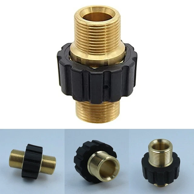 2x Adaptateur Union Flare AN6-M12*1.5 Mâle-Mâle – Alliage Aluminium Noir Pour Système Carburant