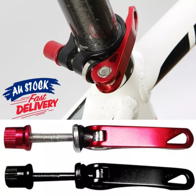 Bike Quick Release Scooter Bicycle Seat Post Clamp Skewer Bolt Clip Cycle