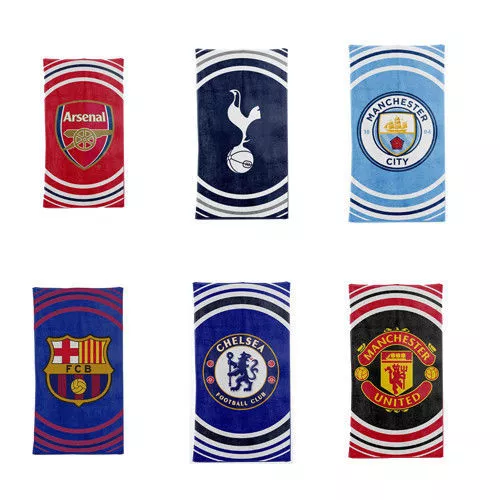 Football Pulse Towel  Barcelona, Chelsea, Arsenal Kids Boys Gift Towel