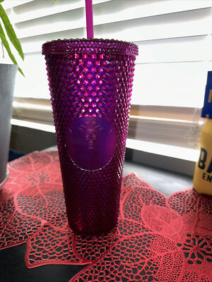 starbucks berry bling diamond studded tumbler fall 2022 venit 24oz
