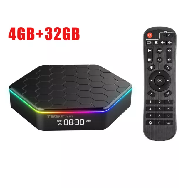 T95Z Plus Smart TV BOX 4GB+32GB Android 12.0 Quad Core WIFI 6 Media Player K8R8