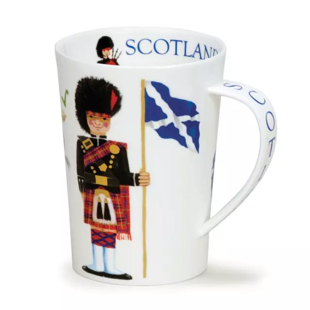 Lovely Dunoon Scotland On Guard Kilted Scottish Guard Fine China Argyll Mug